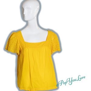 Michael Kors Baby Doll Eyelet Top